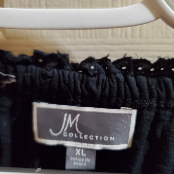 JM Collection black pheasant shirt - Picture 8 of 9